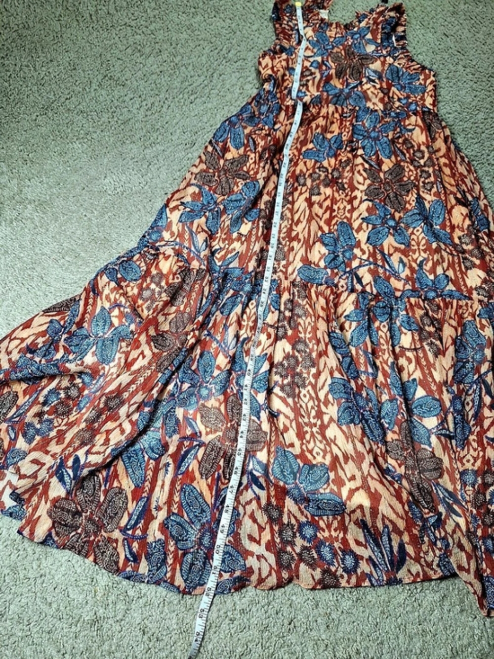 Marie Oliver Floral Multi Coloure Maxi Dress Size XS - Picture 7 of 10